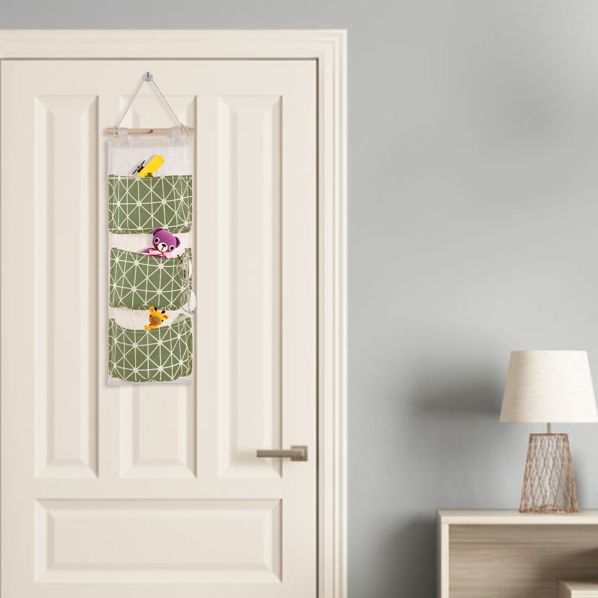 Over-the-Door Hanging Storage Organizer (3 Pockets)