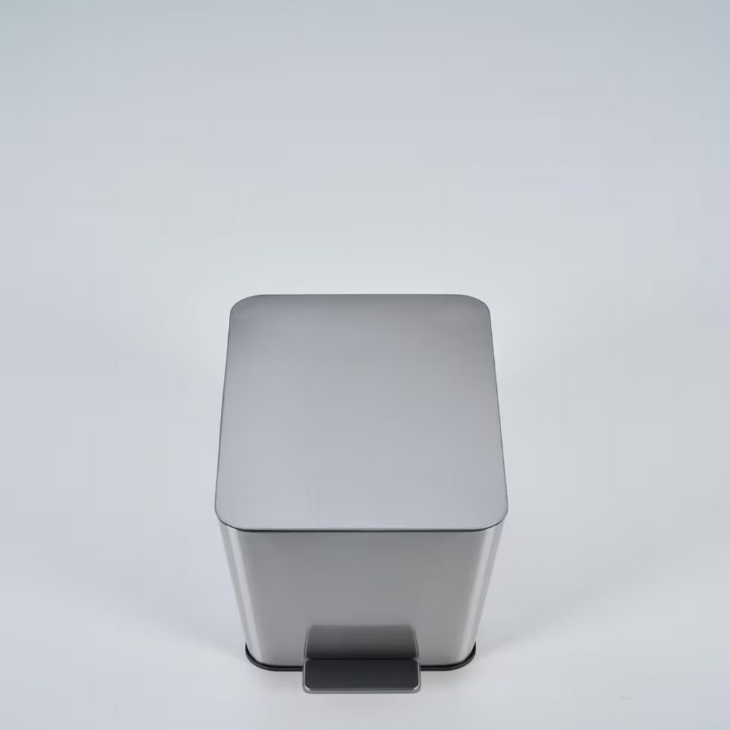 Stainless Steel Kitchen Trash Can (10 L, Steel Gray)