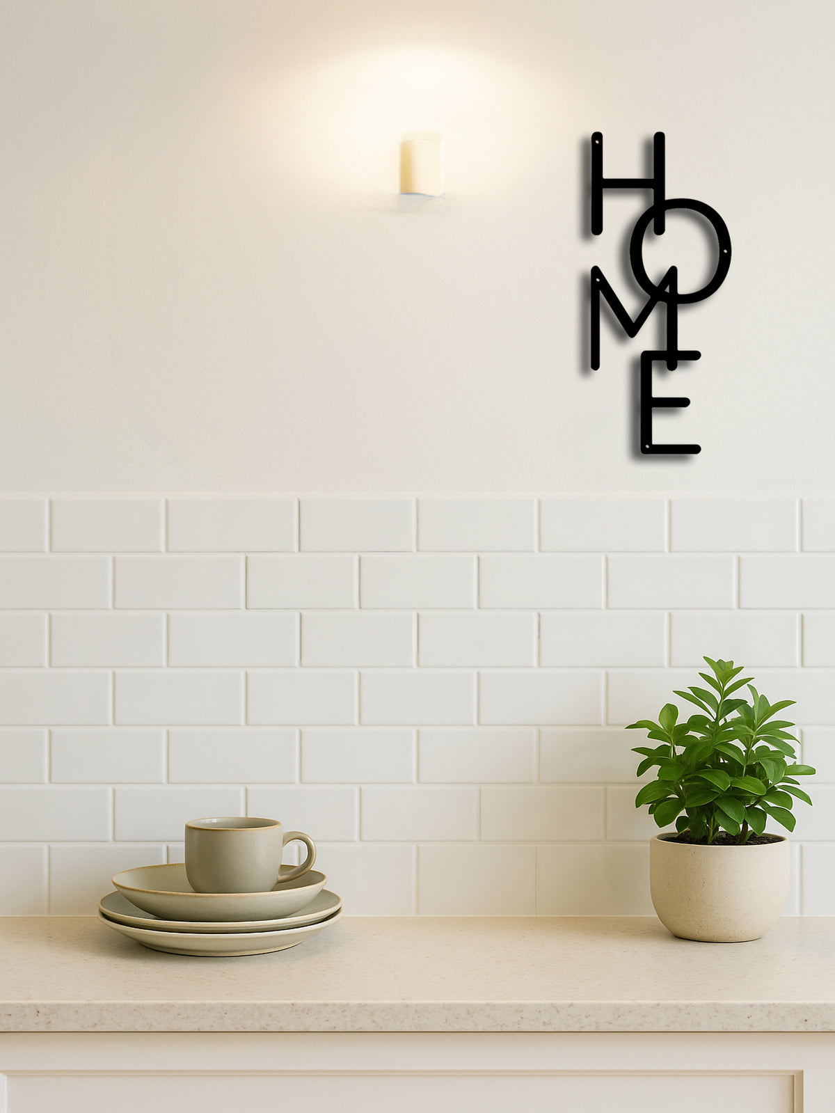"HOME" Metal Wall Sign