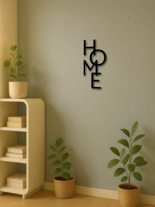 "HOME" Metal Wall Sign