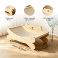 Cat Scratcher Bed with Hammock (Solid Wood Frame)