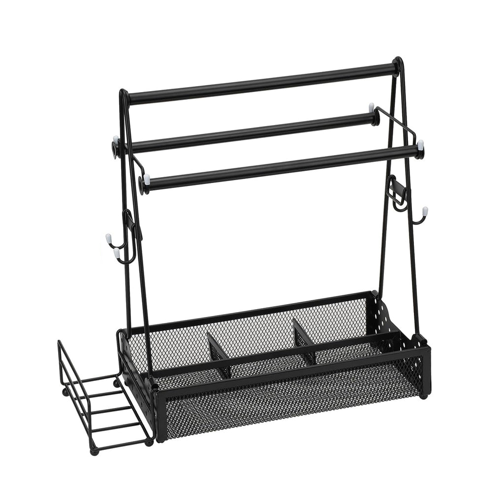 Metal Grill Caddy with Paper Towel Holders