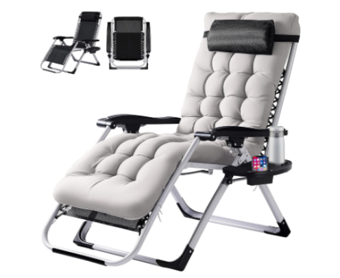 Zero Gravity Reclining Lounge Chair (Grey)
