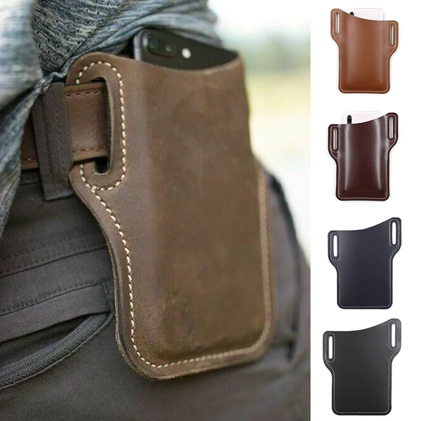 PU Leather Phone Belt Holster Pouch