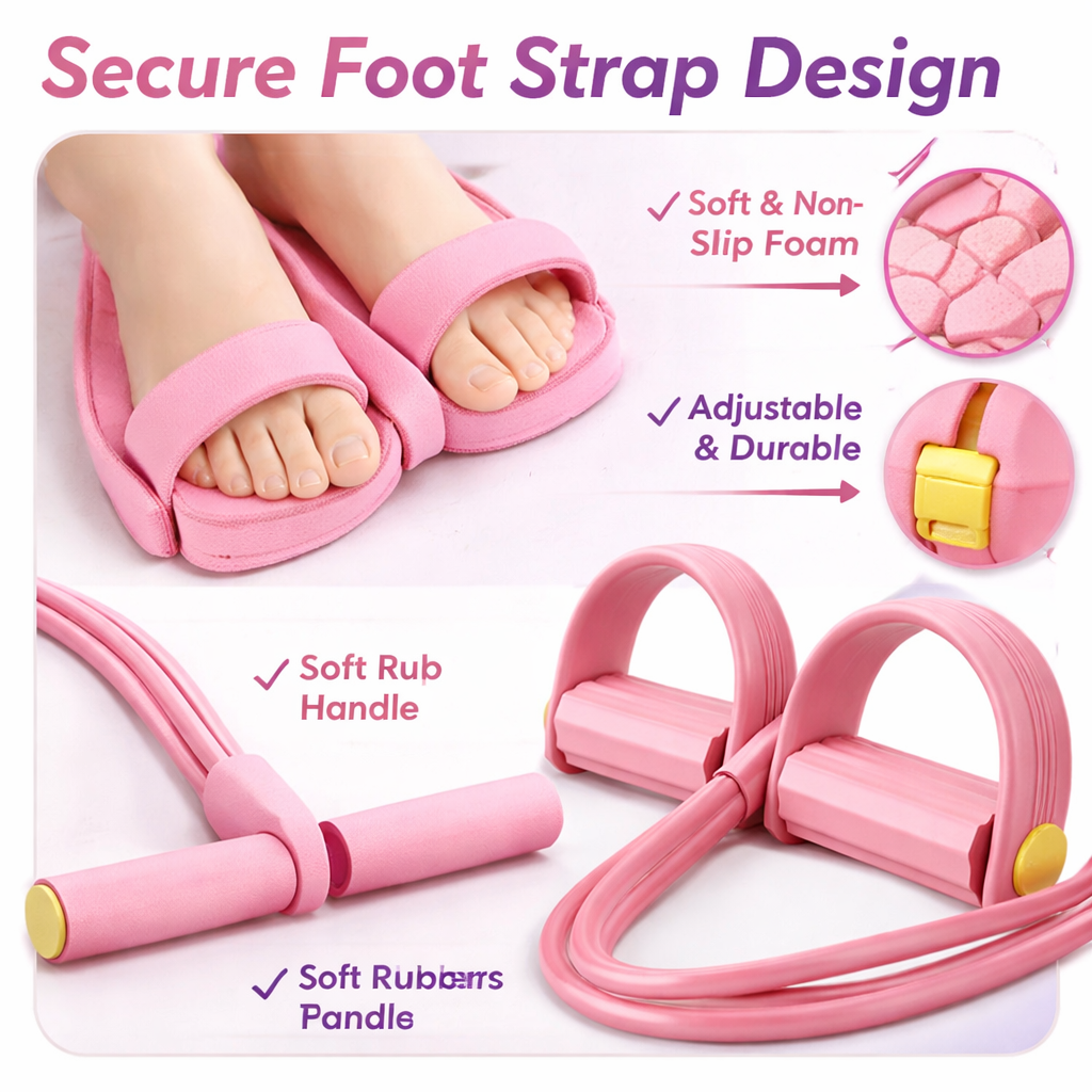 6-Tube Foot Pedal Resistance Band