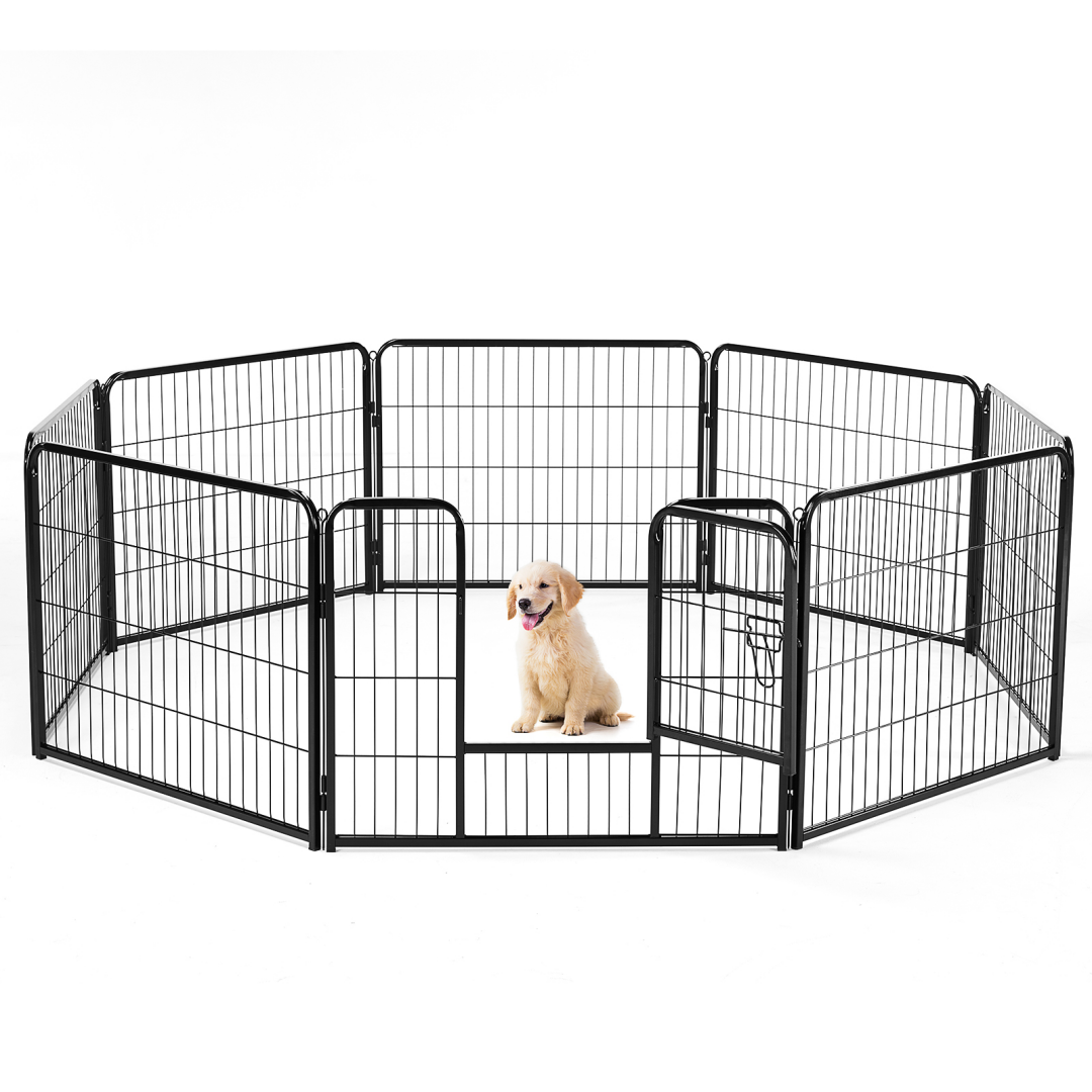 Metal Dog Playpen, 8 Panels with Door