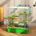 5-Tier Hamster Cage with Tubes & Wheel (23 in)