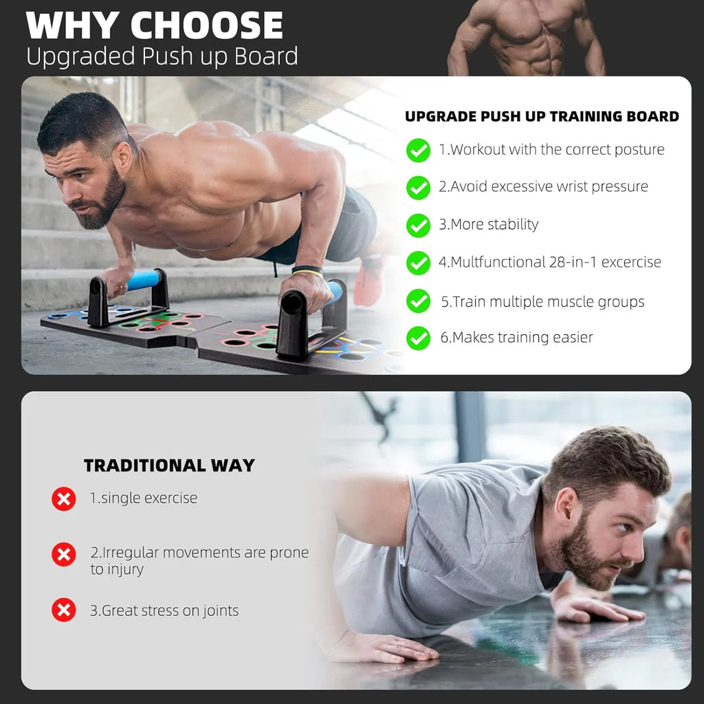 28-in-1 Push-Up Board System