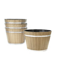 Whiskey Barrel-Style Planter (11.8 in)