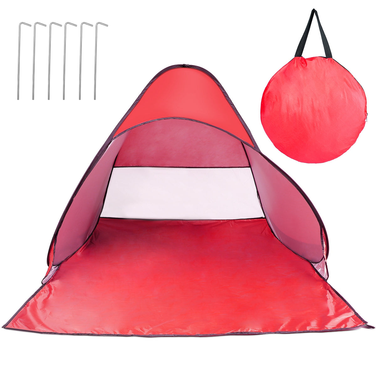2–3 Person Pop-Up Beach Tent with Mesh Window