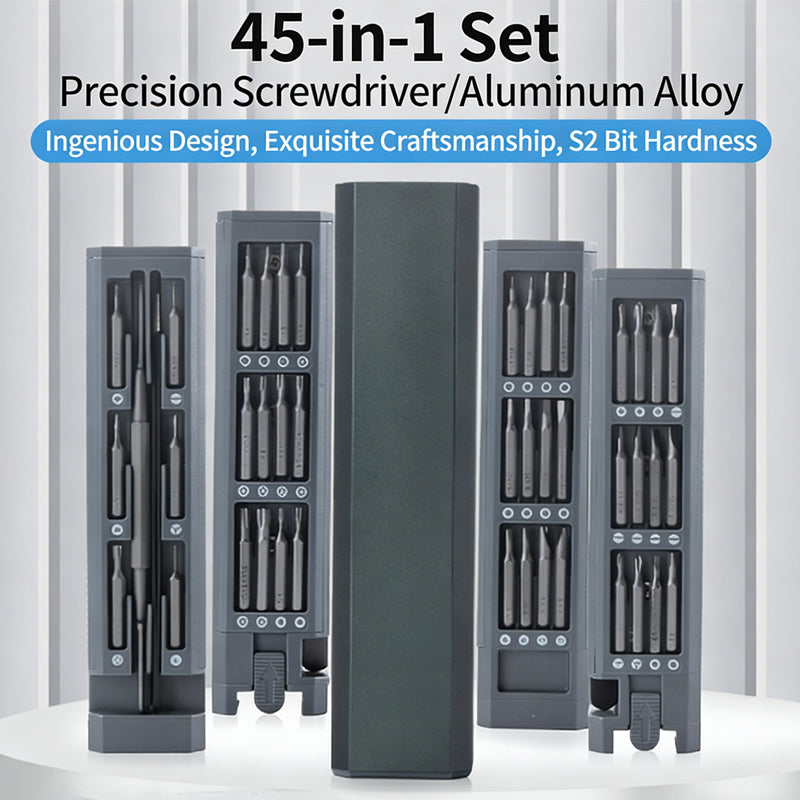 45-in-1 Precision Screwdriver Set with Case