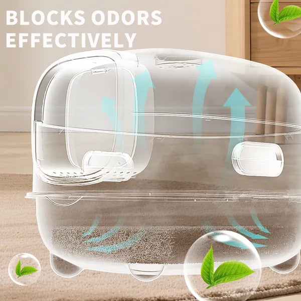 Extra-Large Enclosed Cat Litter Box