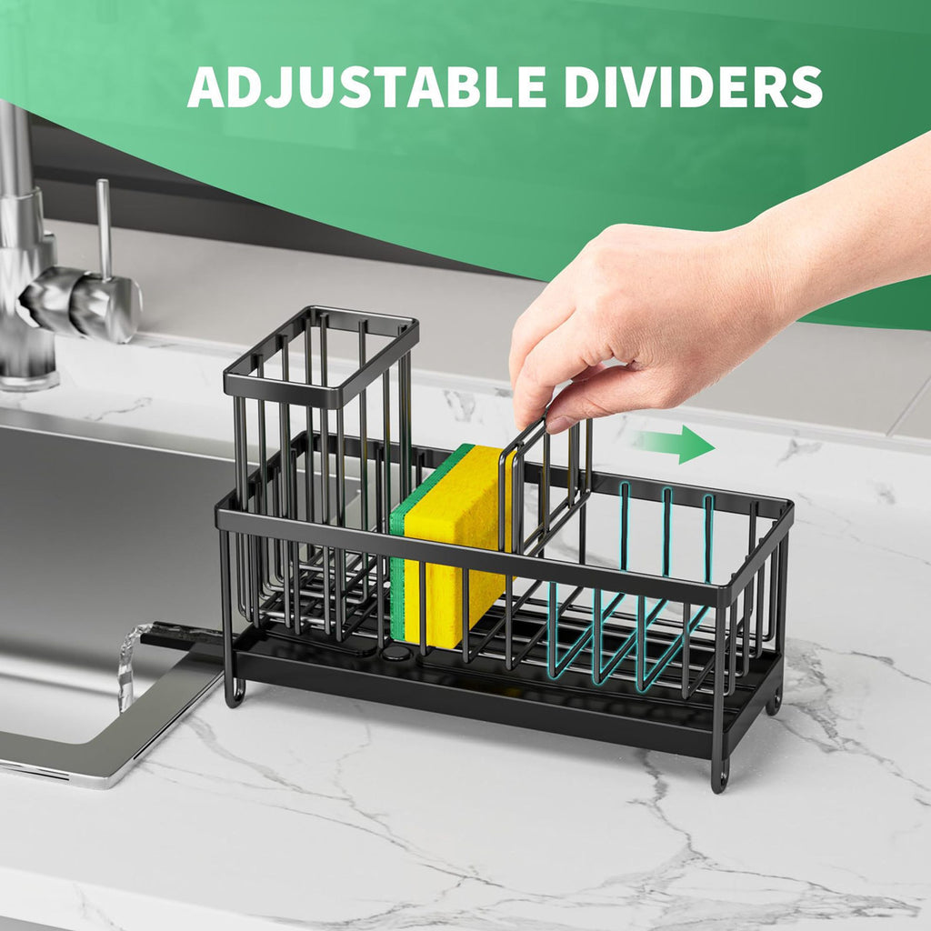Kitchen Sink Caddy for Sponge, Brush & Soap