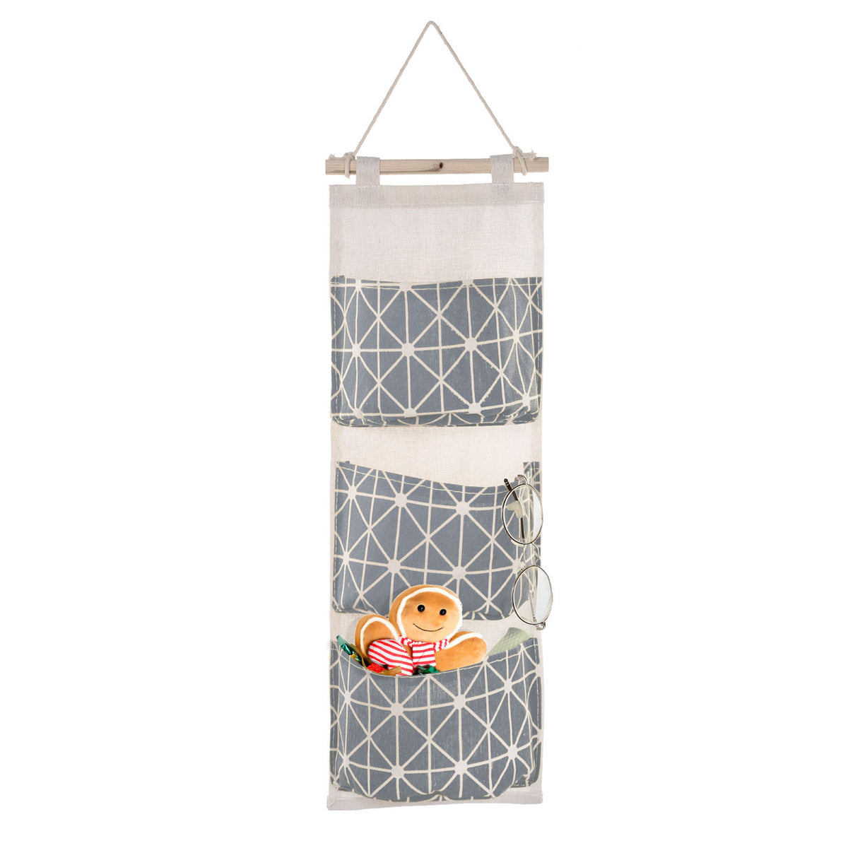 Over-the-Door Hanging Storage Organizer (3 Pockets)