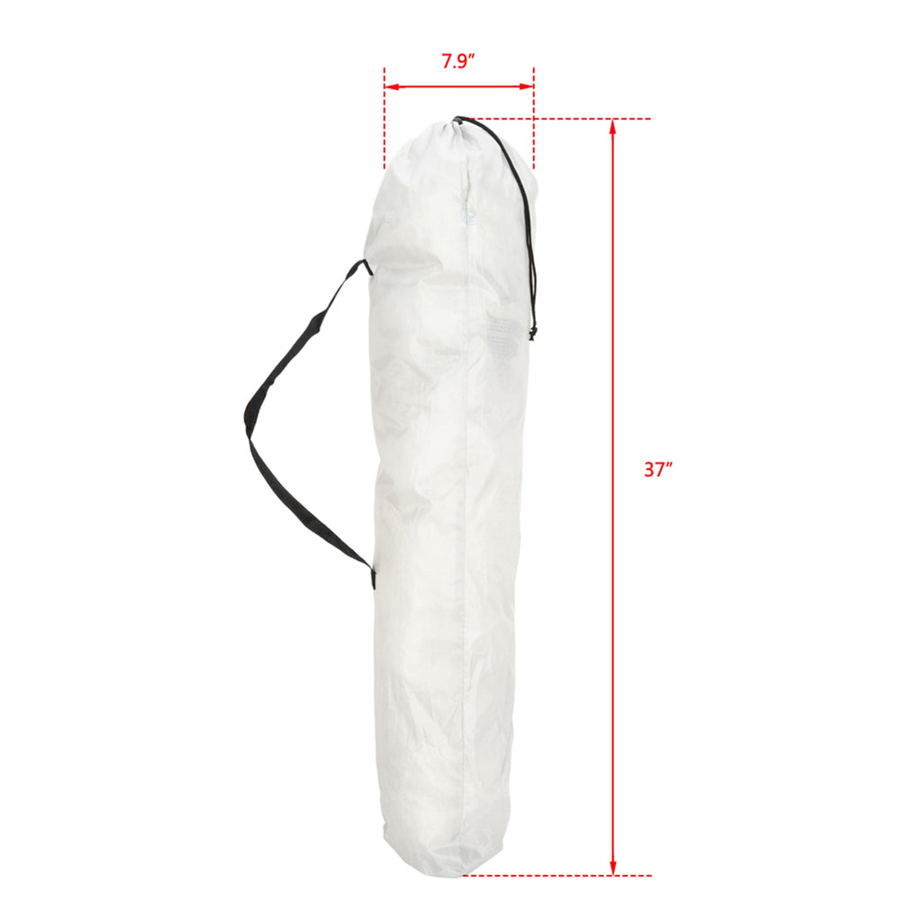 Folding Camping Chair, Iron Frame (Grey / Off-White)