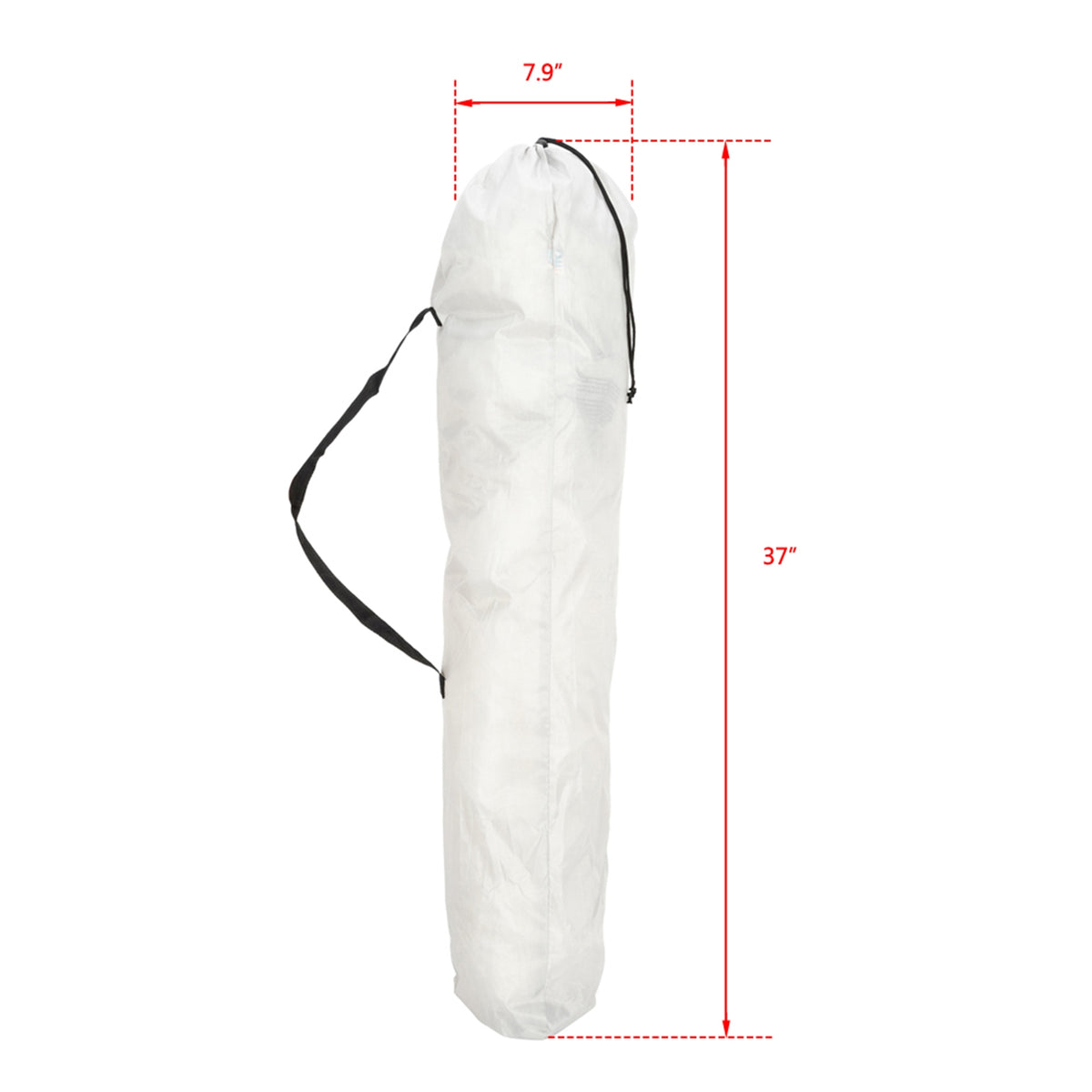 Folding Camping Chair, Iron Frame (Grey / Off-White)