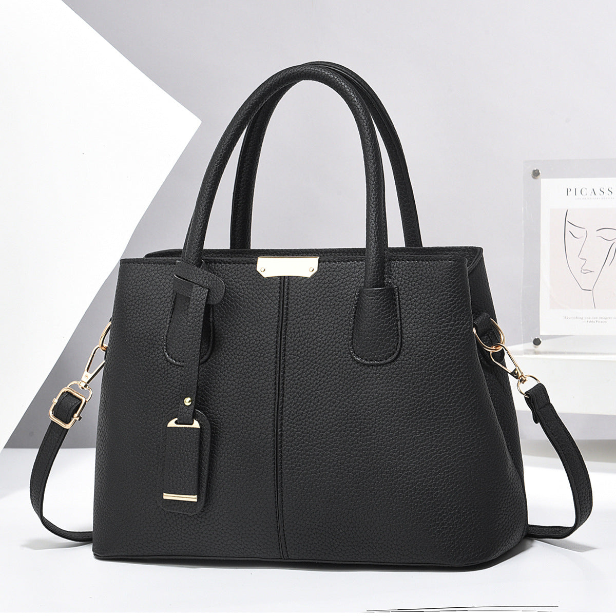 Large Tote Bag with Removable Strap