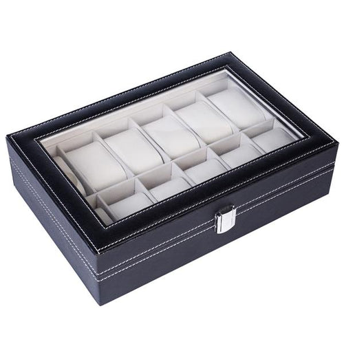 12-Slot Watch Storage Organizer