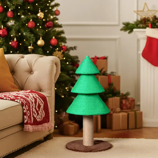 31.5 in Christmas Tree Cat Scratching Post