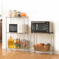 Modular Carbon Steel Floor Storage Rack (Silver)