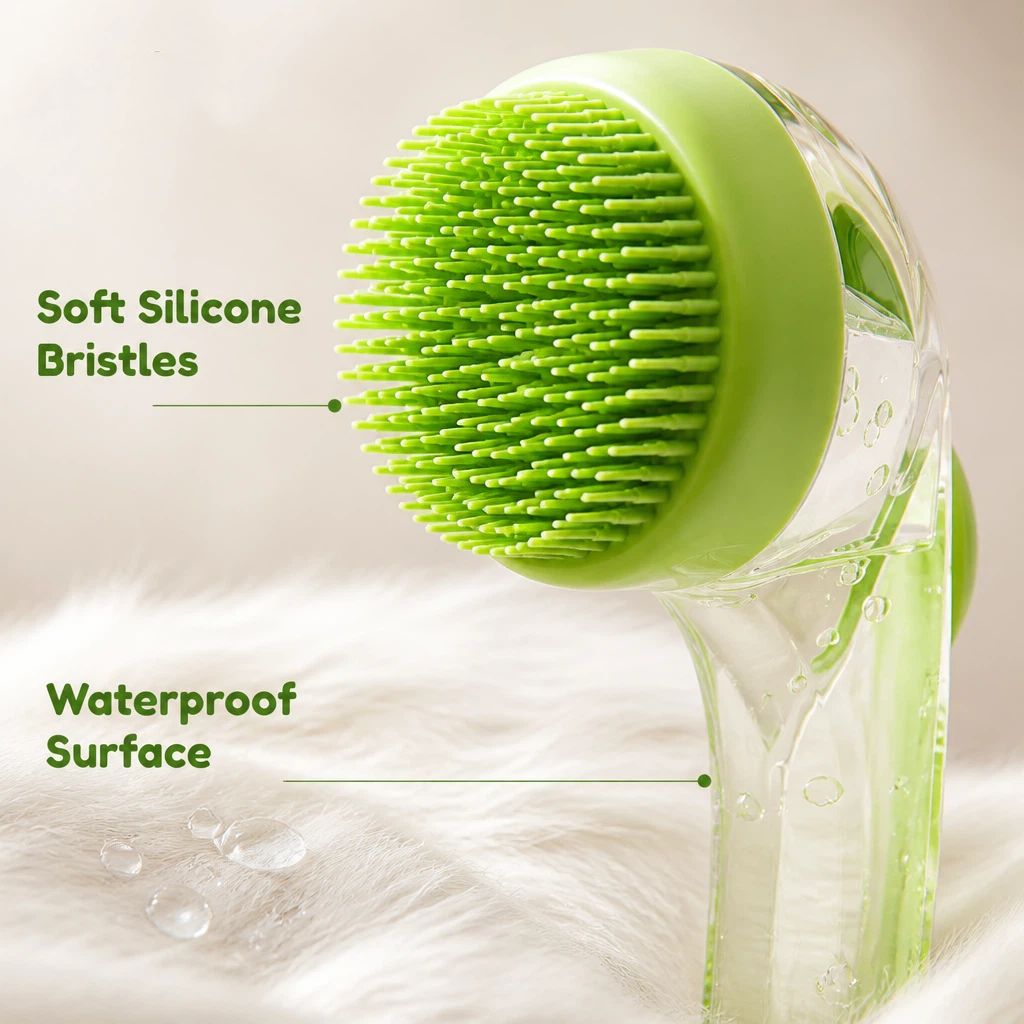 Pet Shampoo Dispensing Bath Brushes (2-Pack)