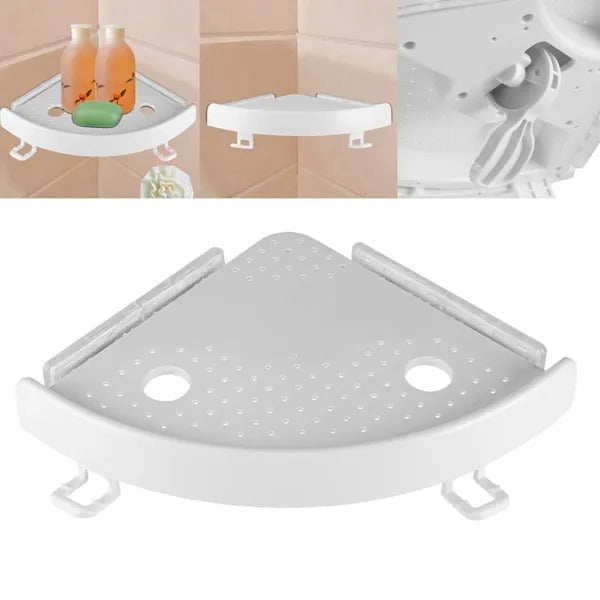 No-Drill Corner Shower Shelf