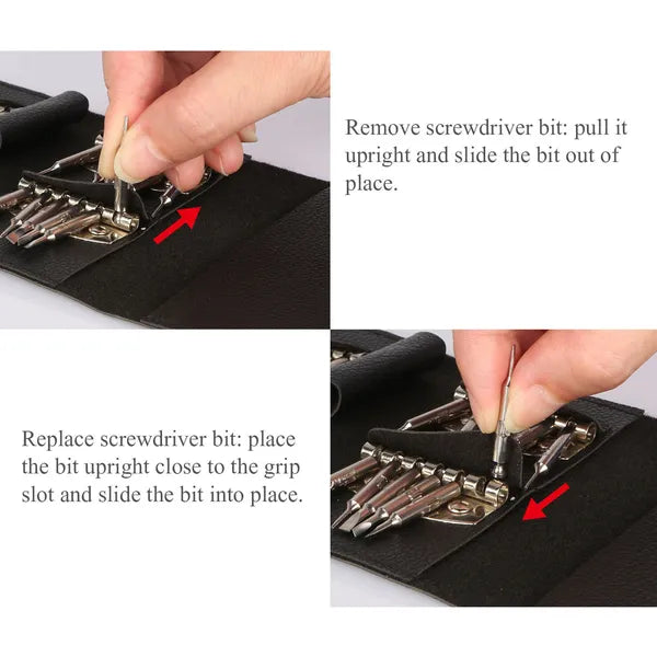 25-in-1 Precision Screwdriver Wallet Kit