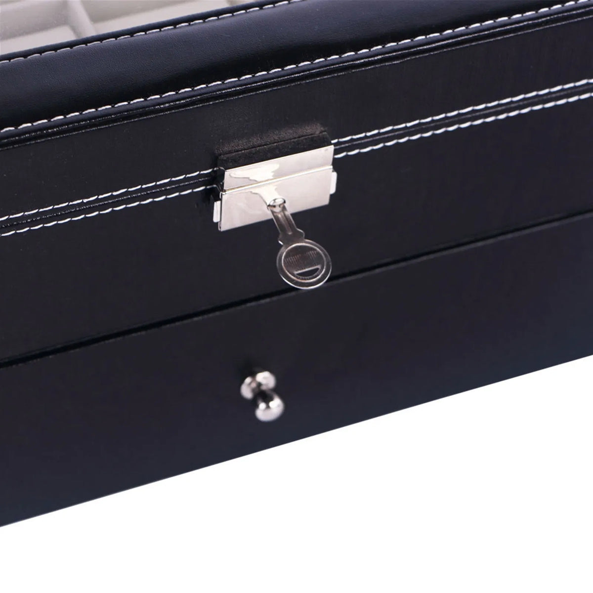 20-Slot Lockable Watch Collection Case - Two Layers