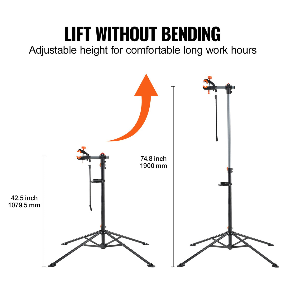 Bike Repair Stand (Steel, Adjustable)